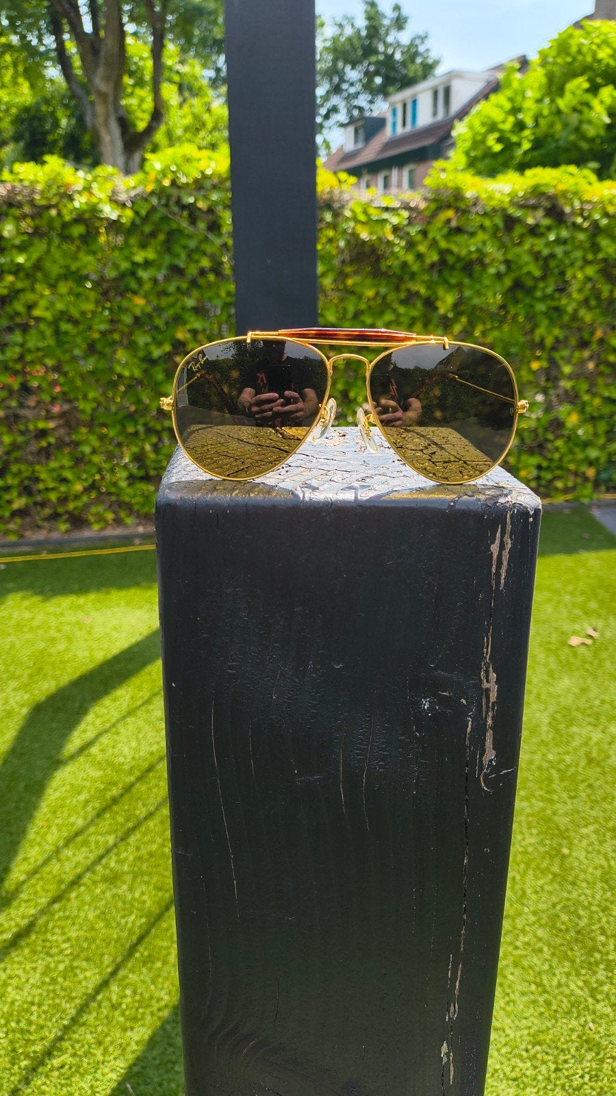Rayban B&L USA 2X Outdoorsman TORTUGA DUBBELE B&L etsing, Ophalen of Verzenden, Nieuw, Ray-Ban