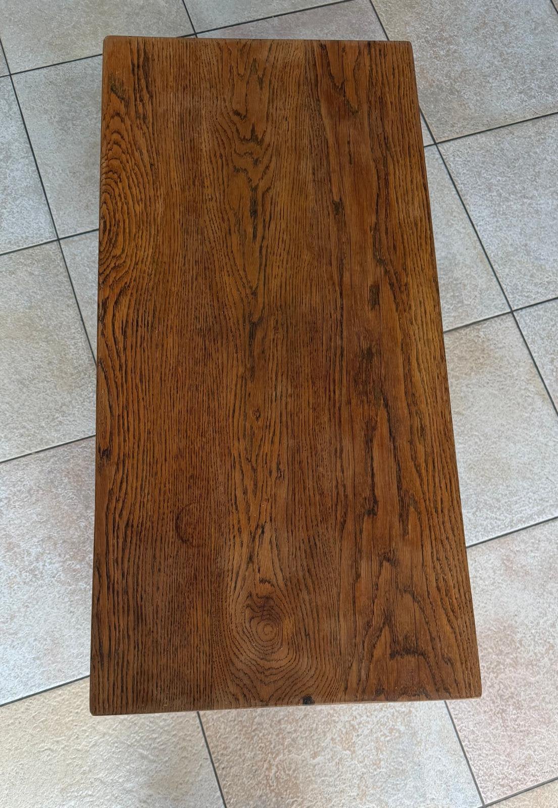 VINTAGE KLOOSTERTAFEL HANDGEMAAKT JAREN 50 Loenen ad Vecht, Huis en Inrichting, Ophalen, Gebruikt, 50 tot 100 cm, Eikenhout