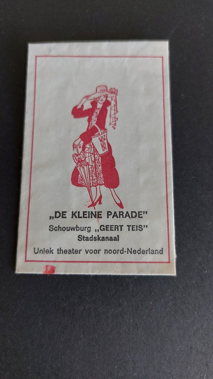 Stadskanaal, "De Kleine Parade" Schouwburg "Geert Teis ", Verzamelen, Verzenden, Nederland