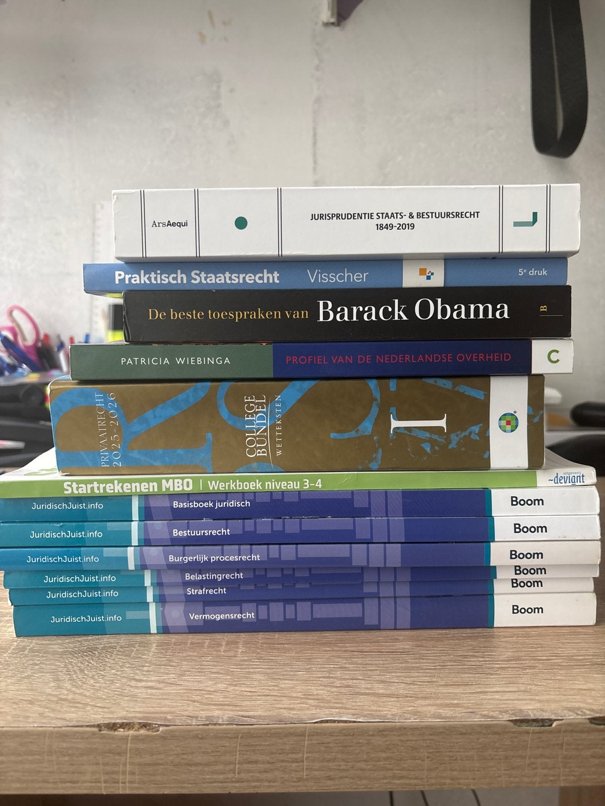 Diverse studieboeken: Rechten, MBO, Obama speeches, Boeken, Verzenden, Gamma, Gelezen, MBO