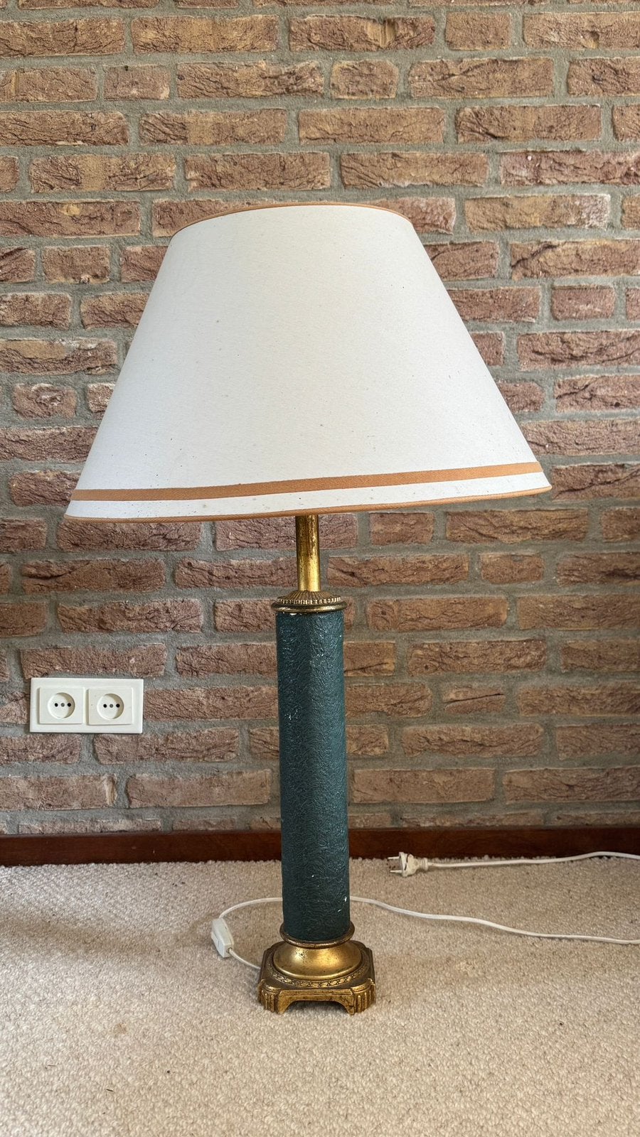 Retro schemerlamp, gratis ophalen, Ophalen, Gebruikt, 80 cm, Met schakelaar