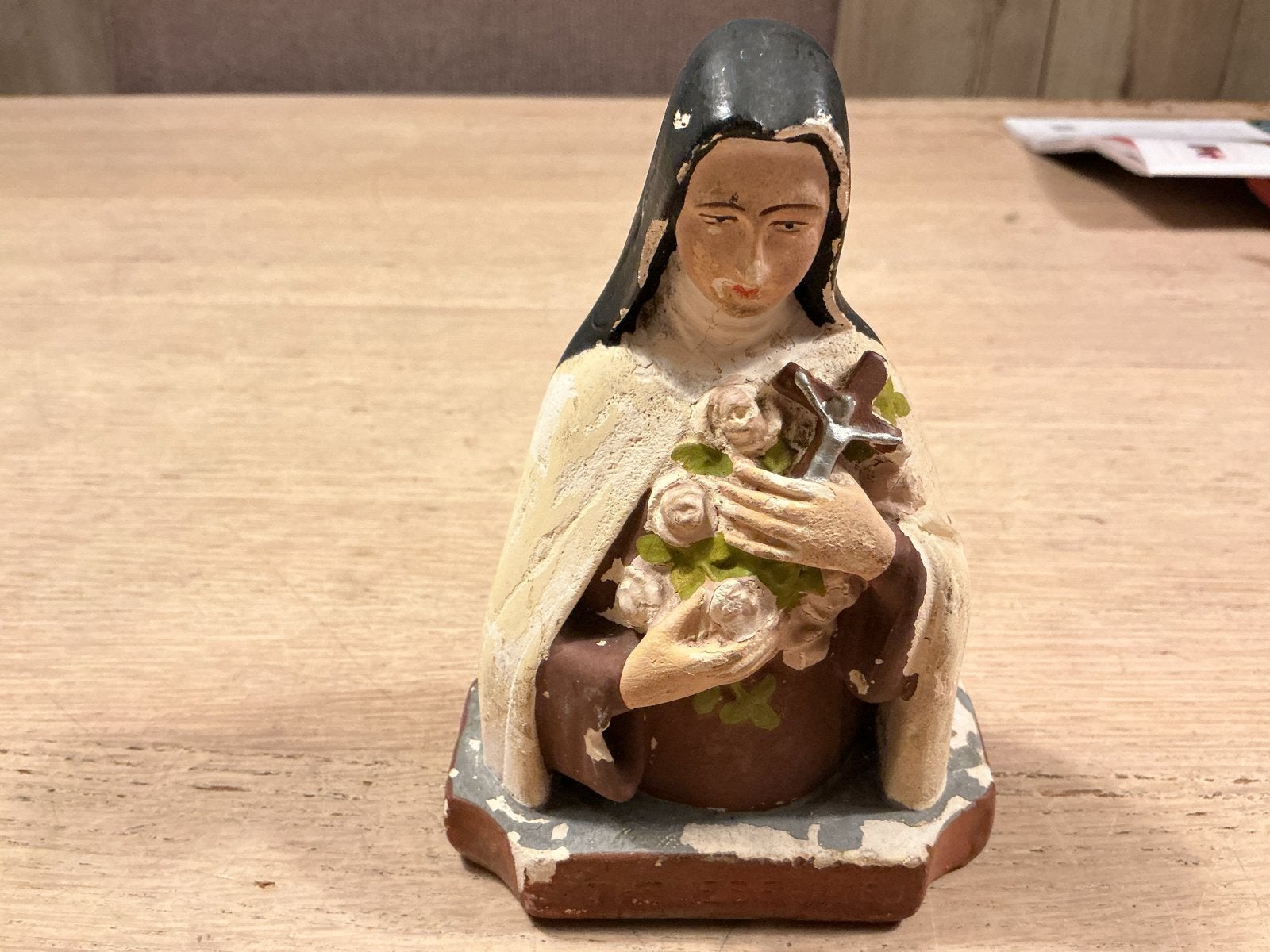 Vintage beeldje van Heilige Theresia van Lisieux, Ophalen of Verzenden