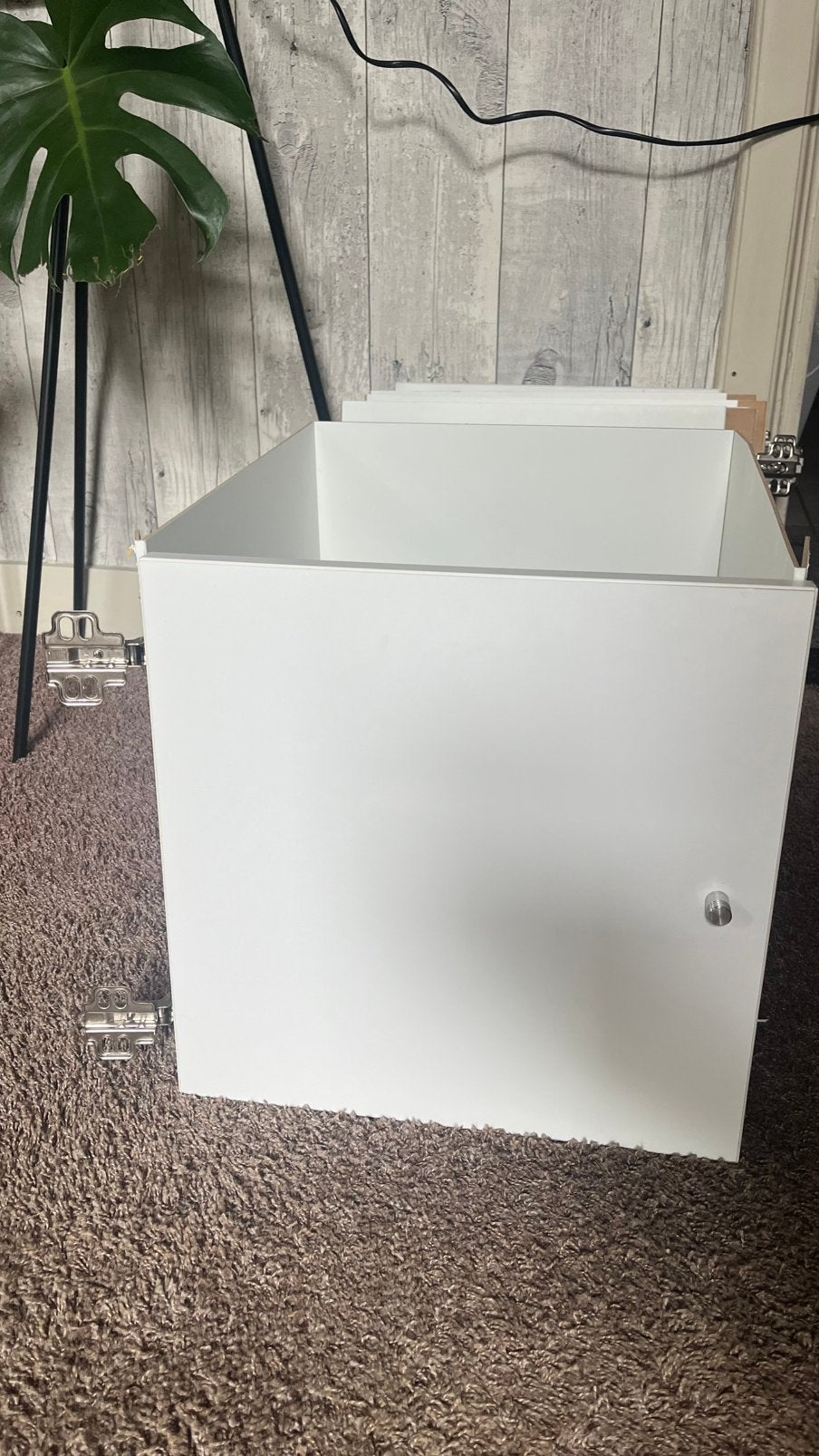 4 Kallax deurtjes met inzet IKEA, Huis en Inrichting, Ophalen of Verzenden, Gebruikt, Wit