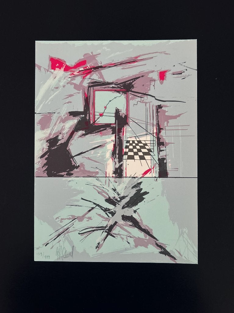 Zeefdruk I. v.d. Heuvel  Zomeropruiming, Antiek en Kunst, Verzenden