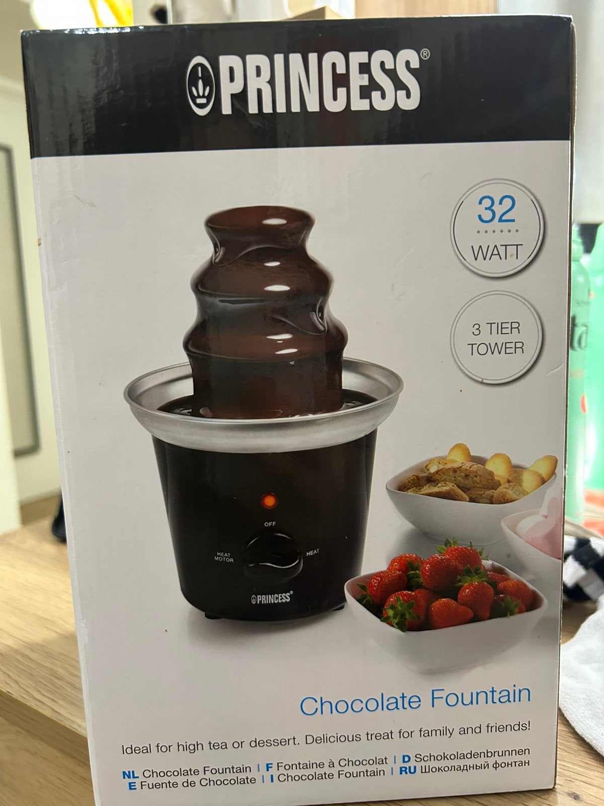 Princess Chocoladefontein - 3 lagen - Nieuw in doos, Ophalen, Nieuw