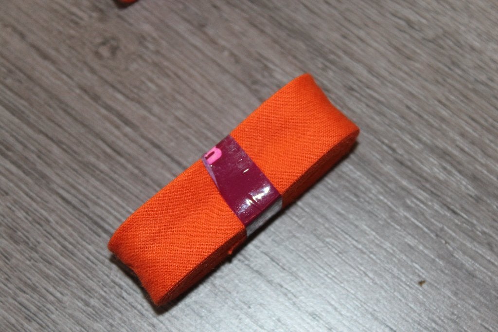 Biaisband katoen 20mm / 3m - Oranje #2626, Ophalen of Verzenden, Nieuw, Lint, Band of Elastiek