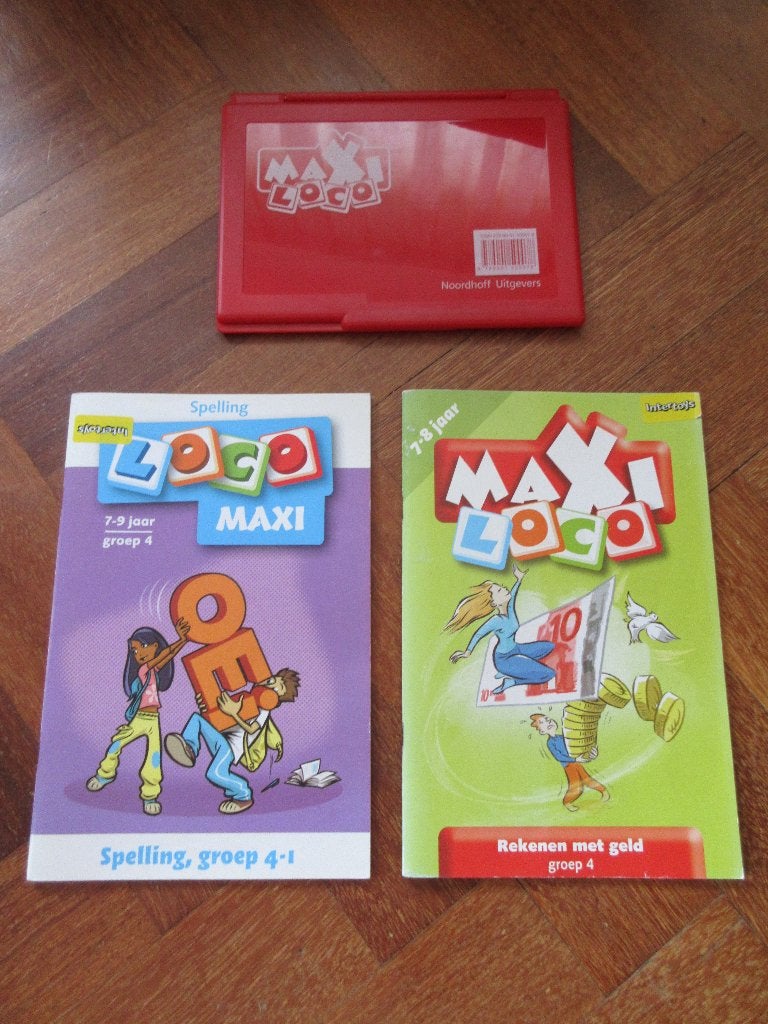 Loco Maxi : doos + 2 boekjes taal / rekenen groep 4, Ophalen of Verzenden, Gebruikt, Taal en Lezen