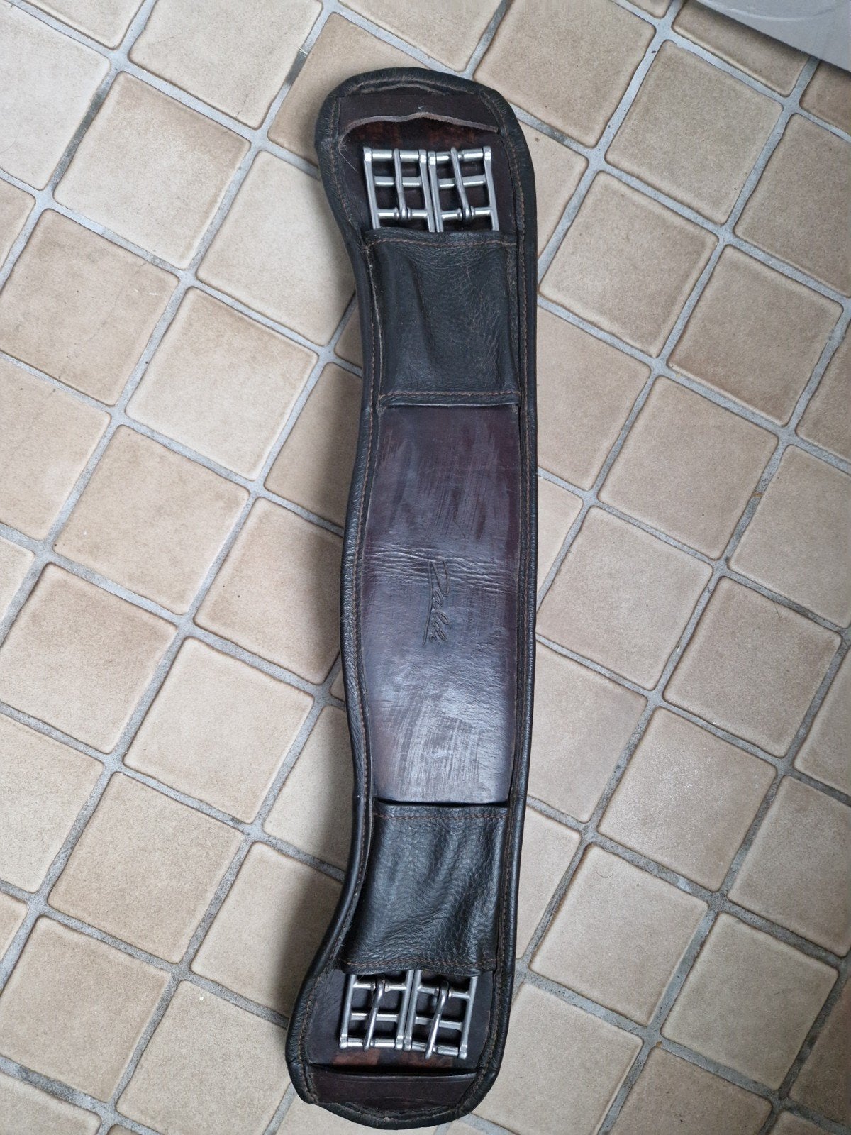 Bruine Zaldi dressuursingel 50cm, Dieren en Toebehoren, Ophalen of Verzenden, Zo goed als nieuw, Dressuur