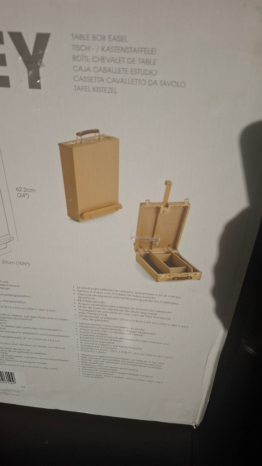 Houten Tafel Ezel / Kistezel - Draagbaar Schildersezel, Hobby en Vrije tijd, Schilderen, Ophalen of Verzenden, Nieuw