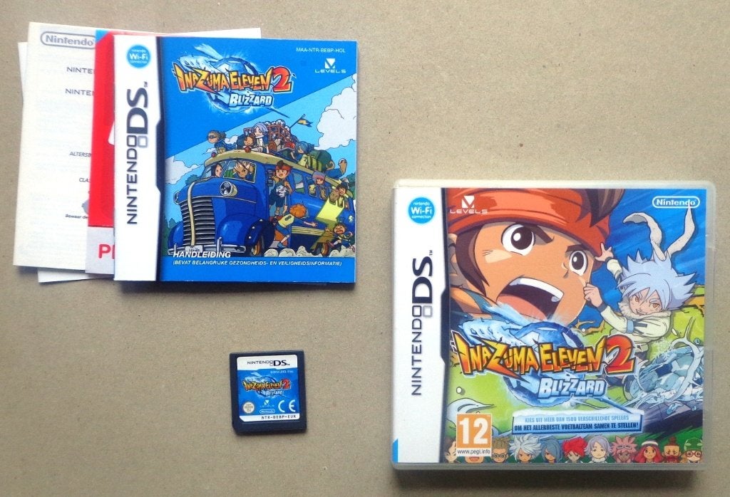 Inazuma Eleven 2 Blizzard voor de Nintendo DS Compleet, Spelcomputers en Games, 1 speler, Ophalen of Verzenden, Zo goed als nieuw