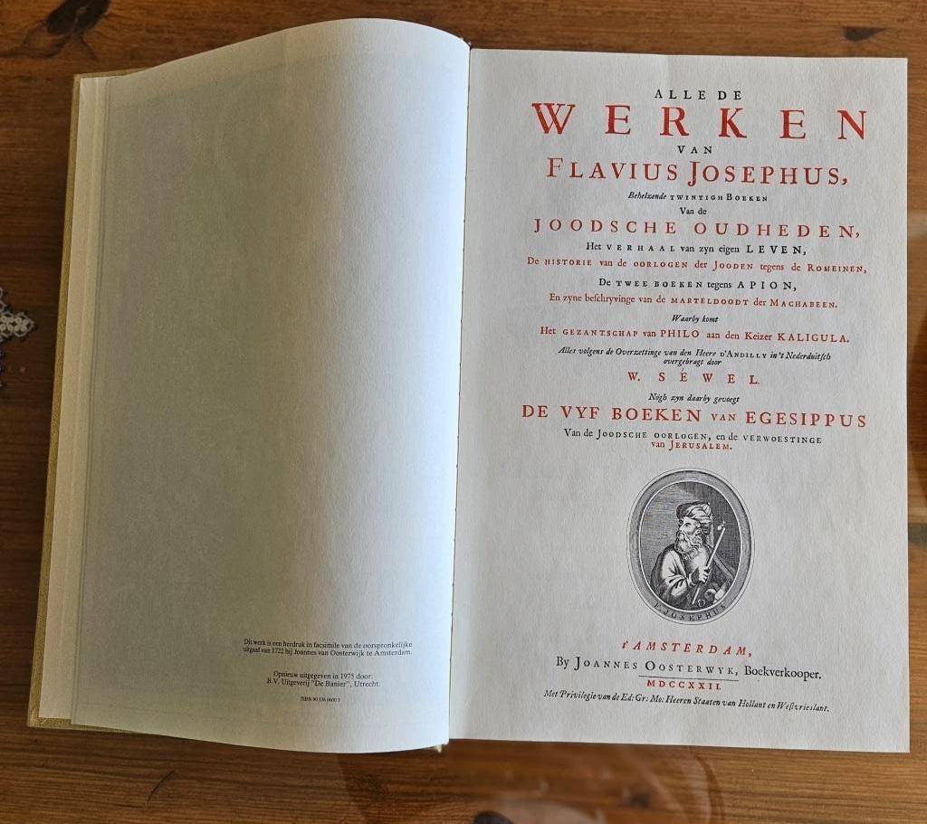 Flavius Josephus: Alle de werken, Ophalen