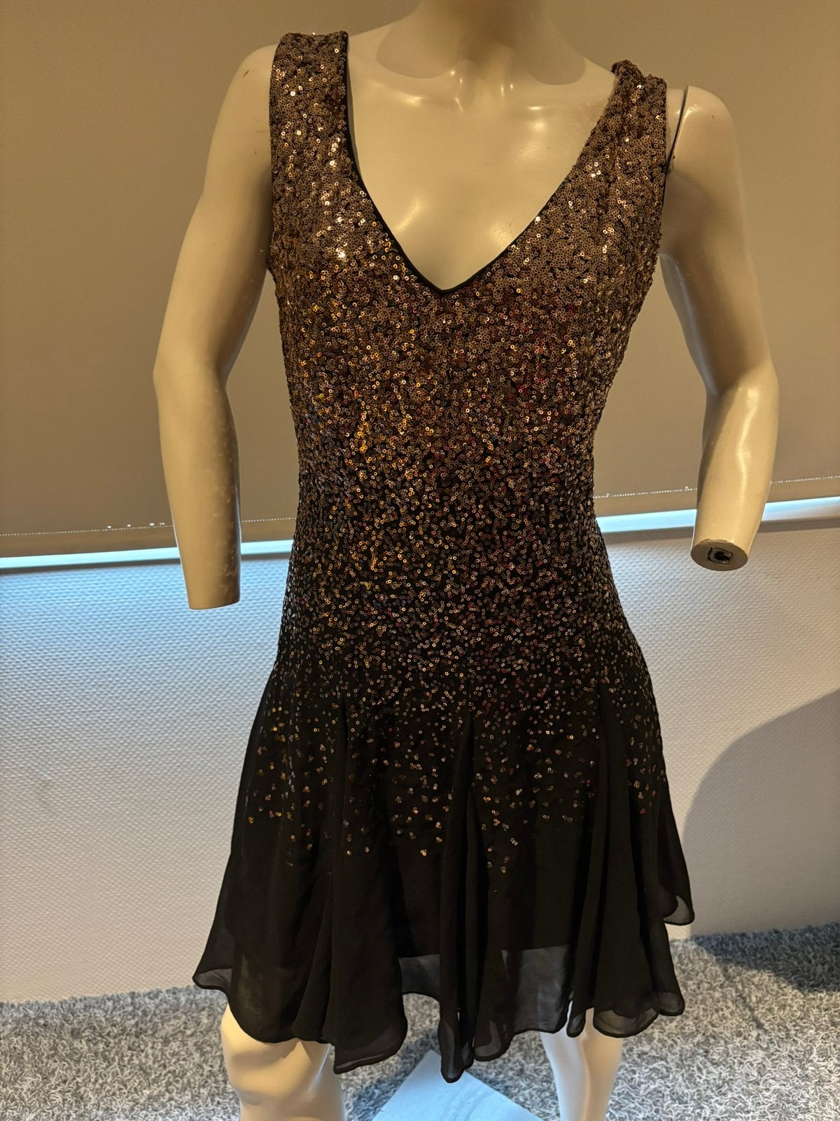 Goddiva paiettten jurkje maat 36, Kleding | Dames, ., Zwart, Cocktailjurk, Ophalen of Verzenden