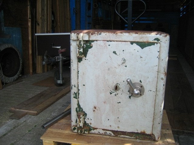 Antieke Kluis, Huis en Inrichting, Brandblussers en Brandkasten, Ophalen of Verzenden, Gebruikt
