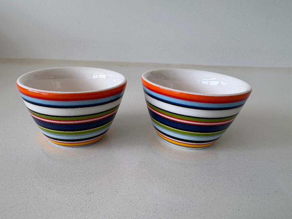 Iittala Origo 2 eierdopjes, Overige typen, Ophalen of Verzenden, Zo goed als nieuw, Overige stijlen