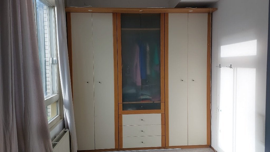 Royale Ikea Pax kledingkast, beige, Huis en Inrichting, Ophalen, Gebruikt, 200 cm of meer, Ikea Pax kast