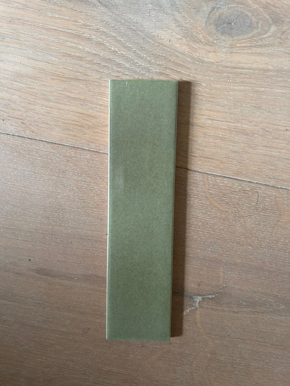 Badkamertegels, olijfgroen, Alba design, 5x20cm, Ophalen, Hardsteen, Overige typen, Nieuw