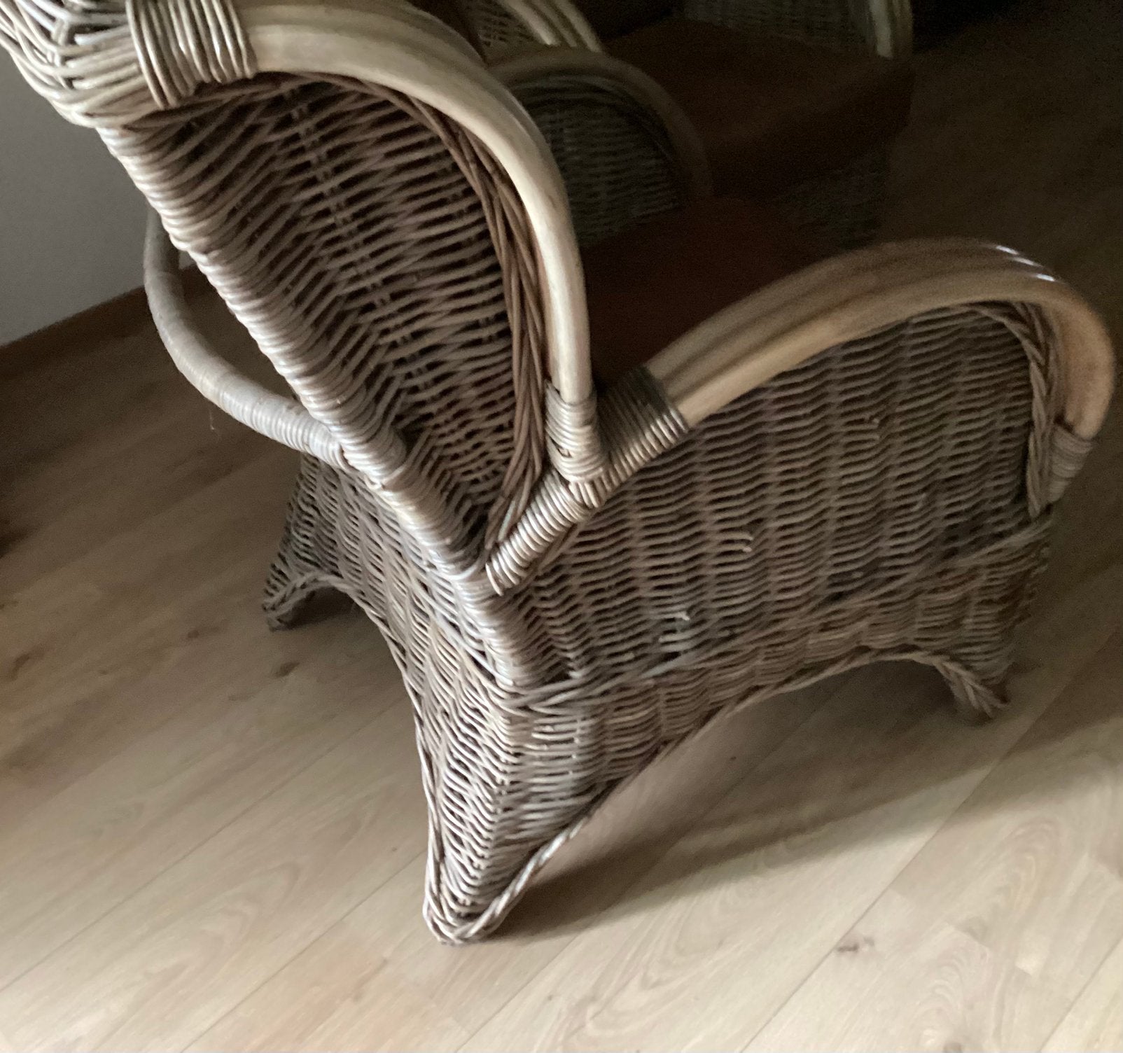 Tuinstoelen twee rotan tuinstoelen, Tuin en Terras, Ophalen, Gebruikt, Rotan