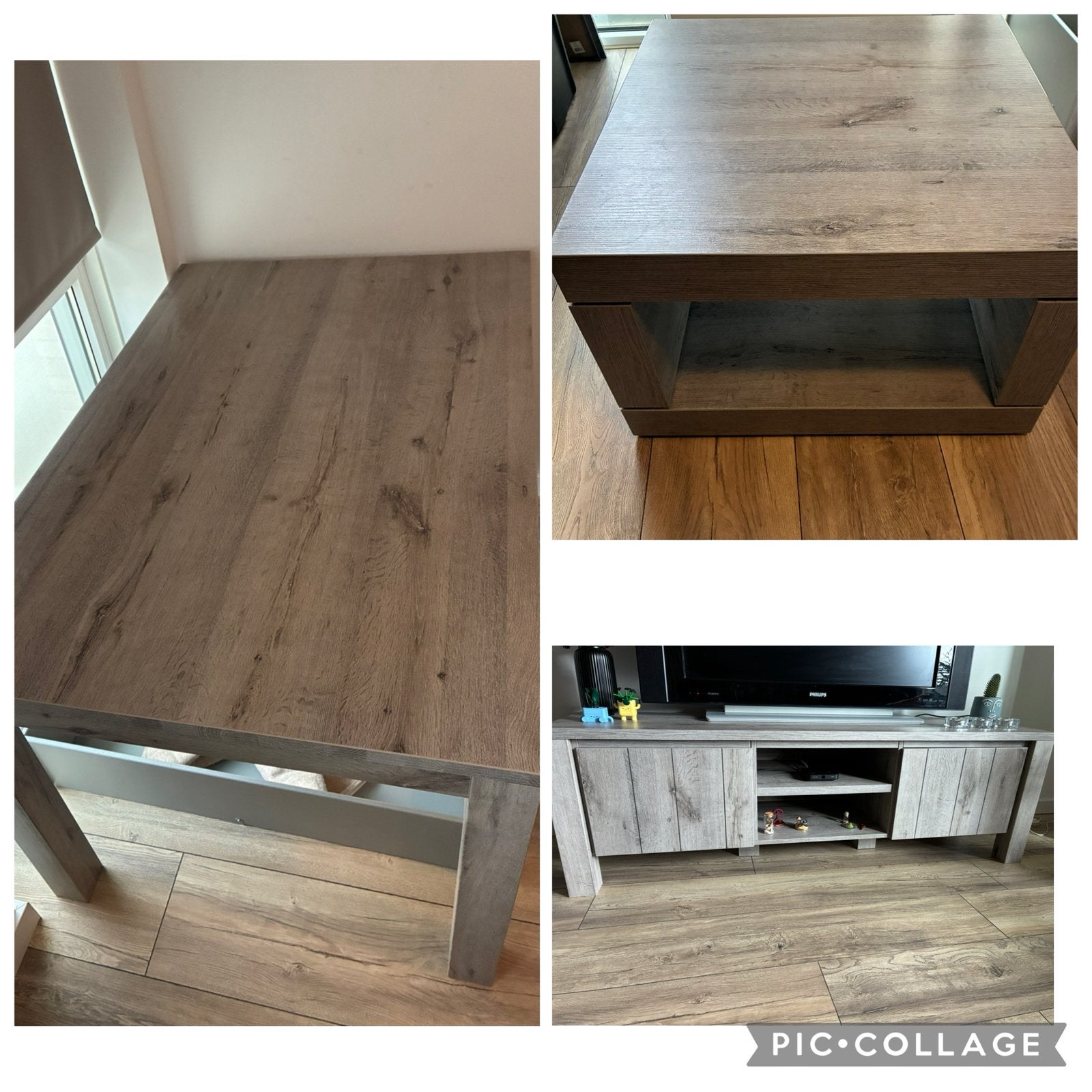 Tafel, salontafel en tv-meubel “Jens”, Ophalen, Gebruikt, Minder dan 4 stoelen