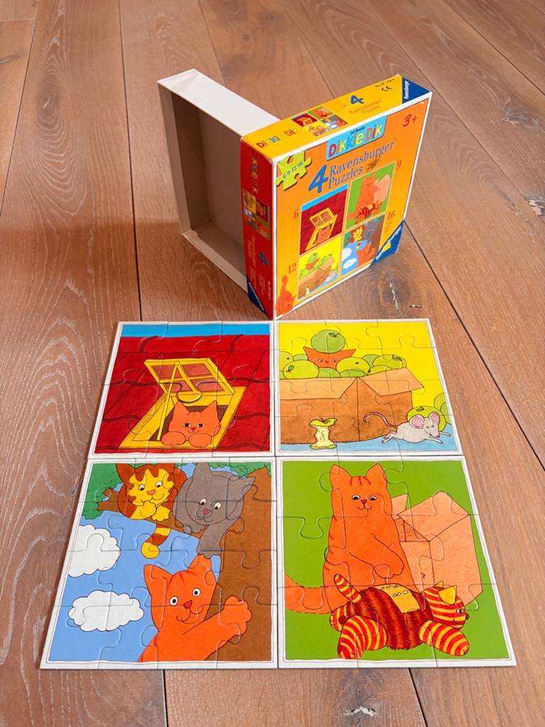 Dikkie Dik Ravensburger puzzels 4-in-1 (6, 9, 12, 16 stukjes, Kinderen en Baby's, Speelgoed | Kinderpuzzels, Ophalen, 10 tot 50 stukjes