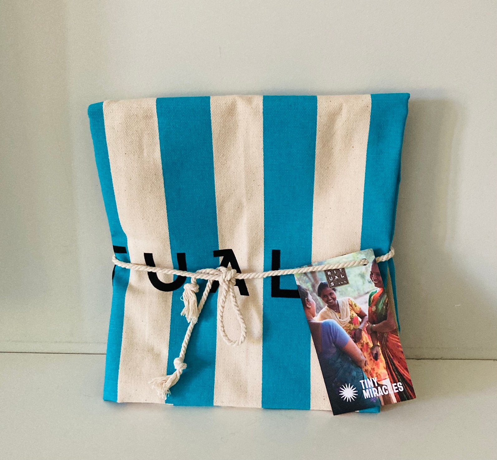 Rituals strandtas beachbag blauw & wit * Nieuw *, Ophalen of Verzenden, Nieuw, Overige typen