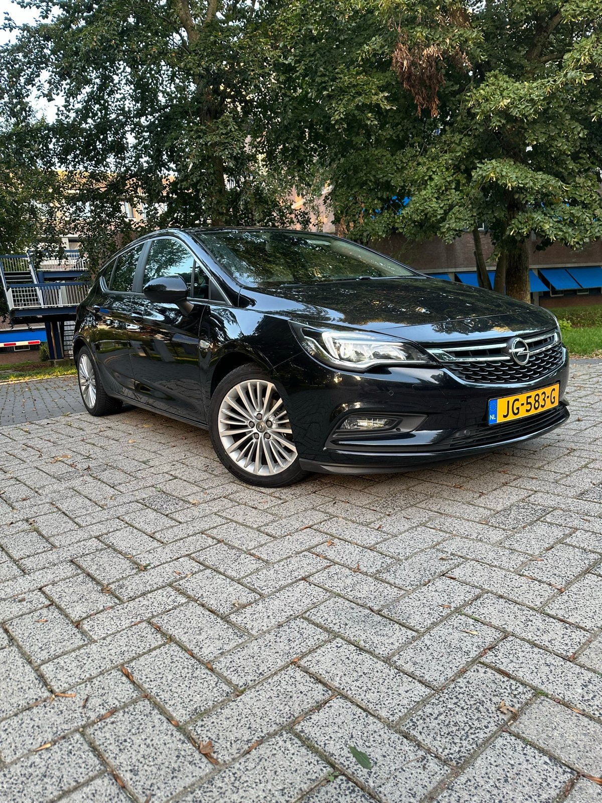 Opel Astra 1.0 Turbo 77KW 5D 2016 Zwart, Stof, Zwart, 4 cilinders, 610 kg