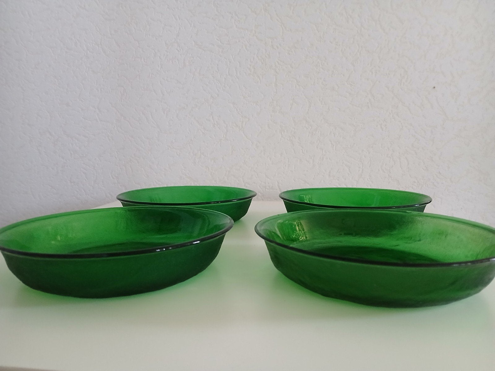 Groen glazen diepe borden Arcoroc Sierra, Ophalen of Verzenden