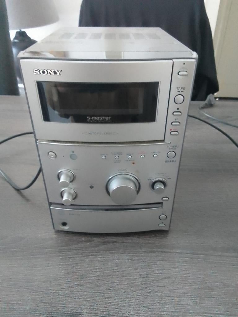 Sony Stereo S-Master Digital Amplifier met Cassettedeck, Ophalen, Tuner of Radio, Gebruikt, Microset