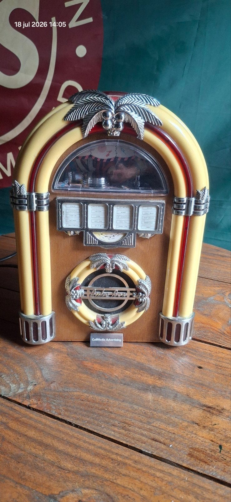 Jukebox Radio - Retro Stijl Muziekspeler, Ophalen of Verzenden, Gebruikt, Radio