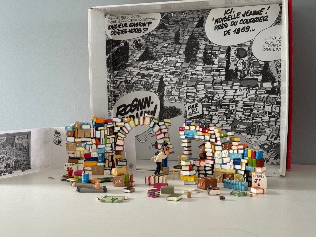 Het labyrint van Gaston Pixi Franquin, Verzamelen, Ophalen of Verzenden, Asterix en Obelix, Zo goed als nieuw, Beeldje of Figuurtje