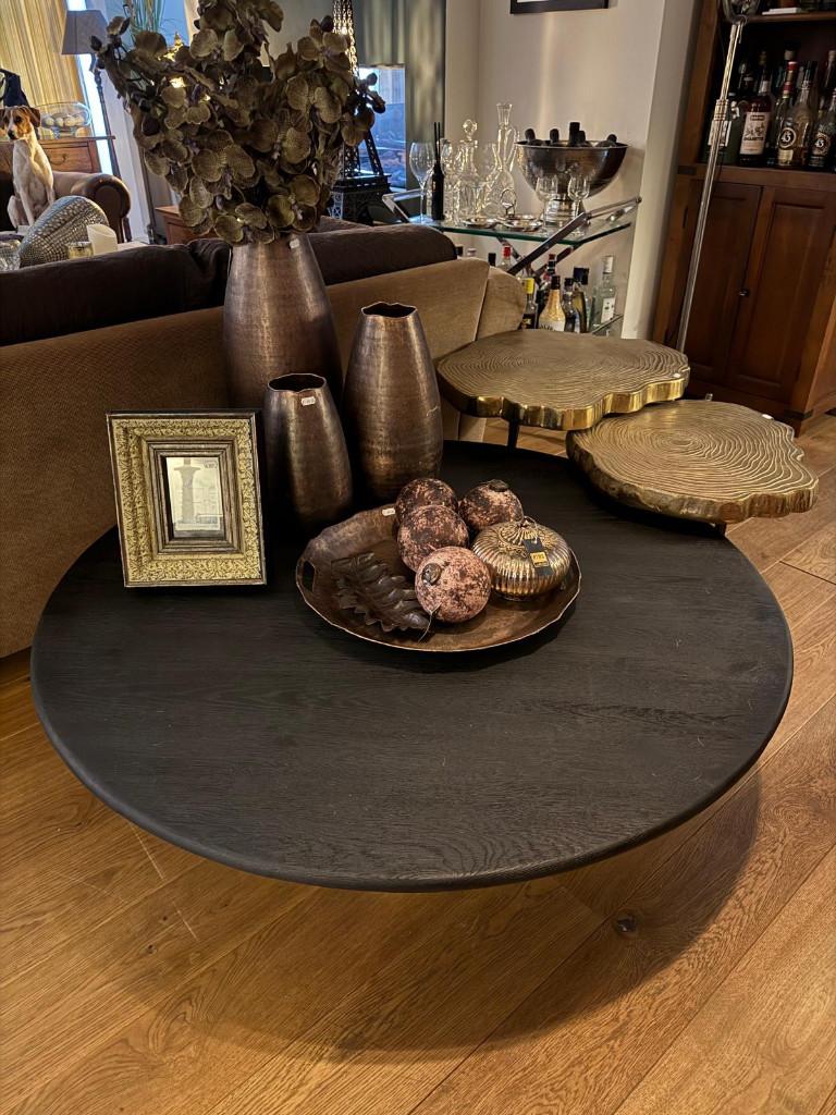 NIEUWE PTMD SALONTAFEL XELLE Black Edition rond 125 cm tafel, Ophalen, Pietseweg 13A Oud Gastel, Info@ptmd.nl, Nieuw