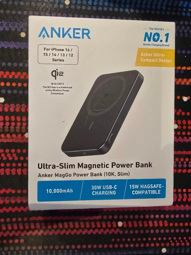 anker ultra slim magnetic powerbank 10000mAh, Ophalen of Verzenden, Nieuw, Anker