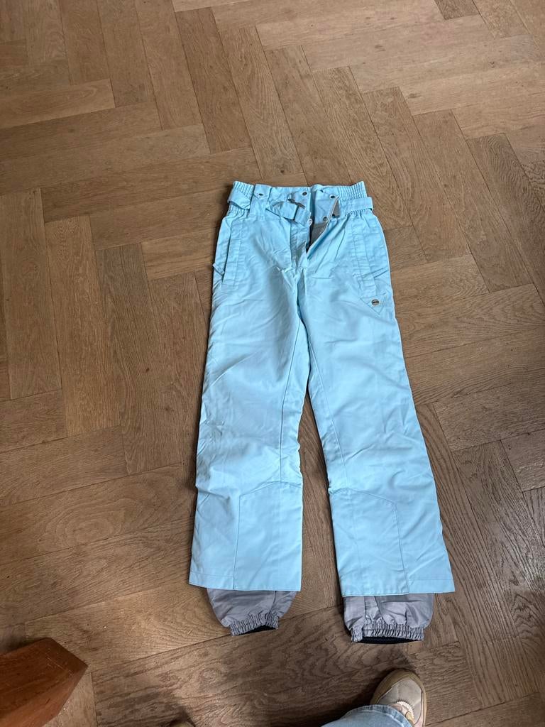 Lichtblauwe skibroek voor dames maat 36/38, Kleding | Dames, Wintersportkleding, Ophalen of Verzenden, Gedragen, Maat 36 (S), Broek