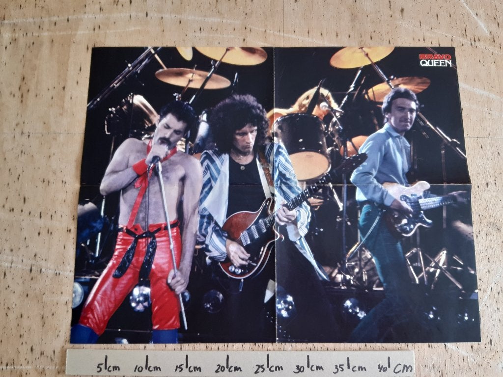Poster Queen Peter Maffay Maat A2/1 40x52 cm Bravo, Rechthoekig Liggend, Ophalen of Verzenden, Zo goed als nieuw, A1 t/m A3