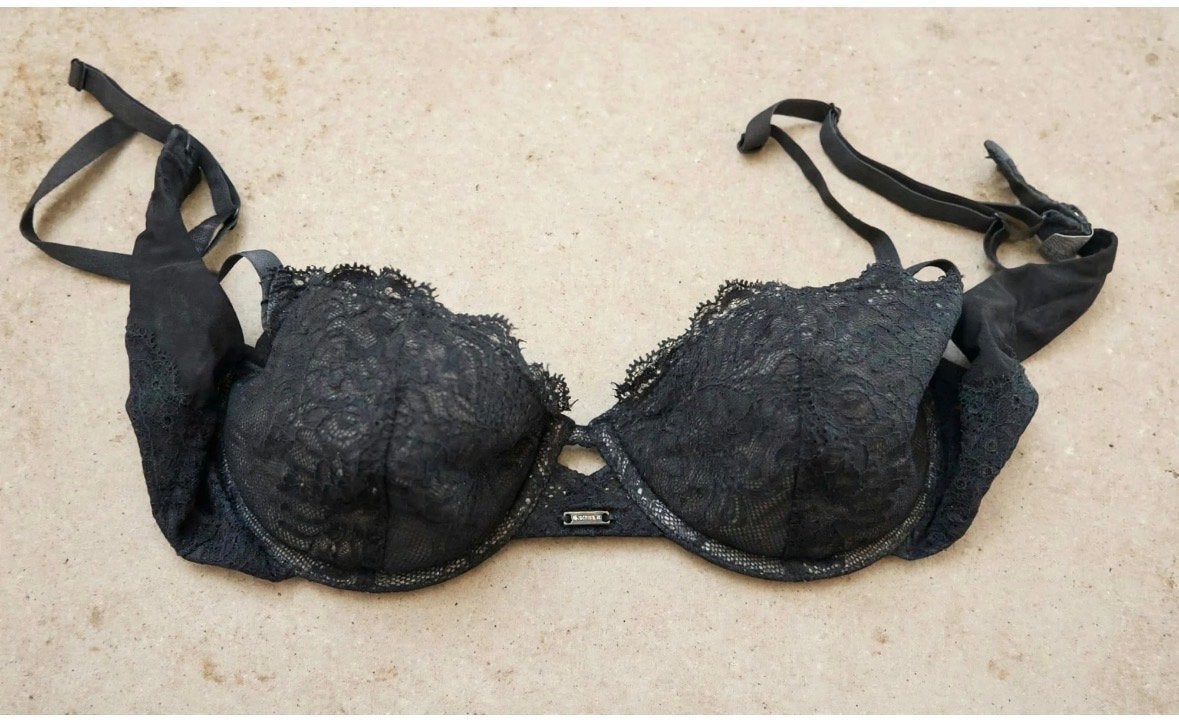 Calvin Klein BH - Zwart kant - Maat 75B, Ophalen of Verzenden, Zwart, BH