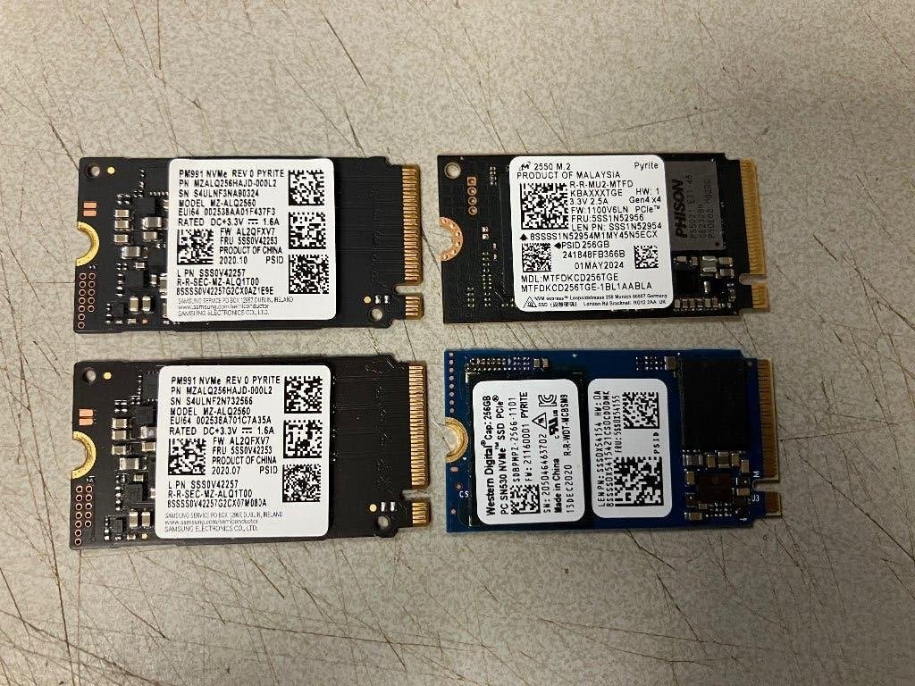 4x 256GB NVME M2 ssd (kort 42mm model), Intern, 256GB, SSD, Ophalen of Verzenden