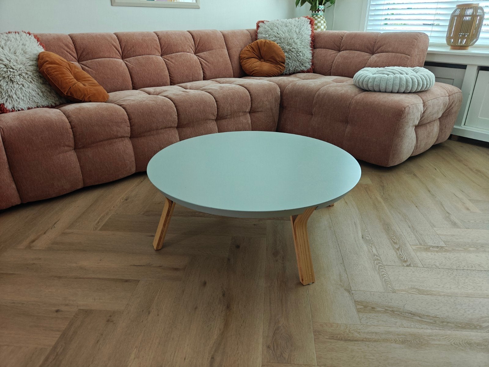 Ronde salontafel Goossens, Ø90cm, H32cm, Ophalen, Gebruikt, 50 tot 100 cm, Rond