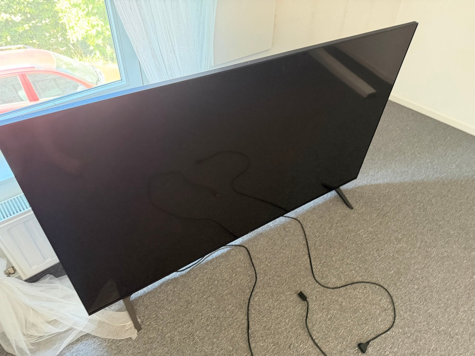 Kapotte 65 inch TV voor onderdelen - scherm werkt niet, Ophalen of Verzenden, Niet werkend, 100 cm of meer