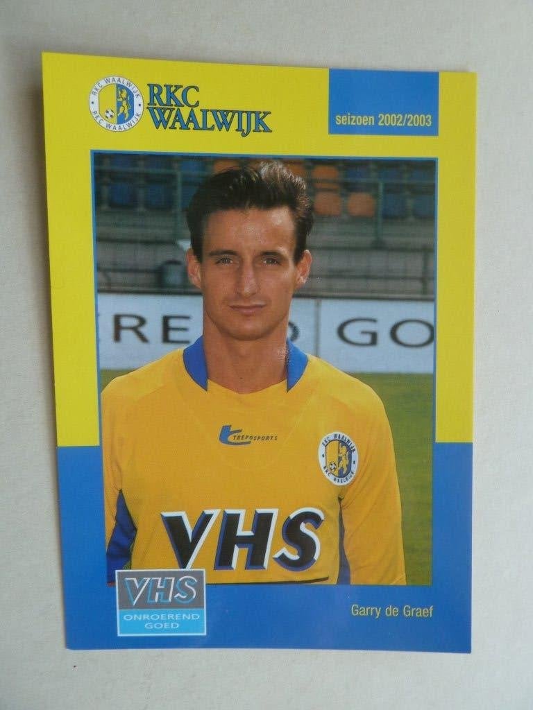 Spelerskaart. Garry.de.Graef  RKC Waalwijk  2002/2003, Ophalen of Verzenden, Zo goed als nieuw, Overige binnenlandse clubs, Spelerskaart