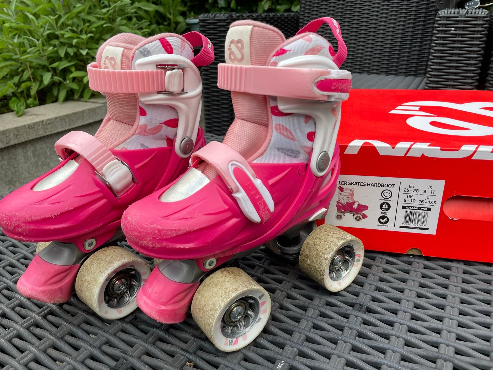 Nijdam verstelbare rolschaatsen roze - maat 25-28, Kinderen en Baby's, Speelgoed | Buiten | Rolschaatsen, Ophalen, Verstelbaar