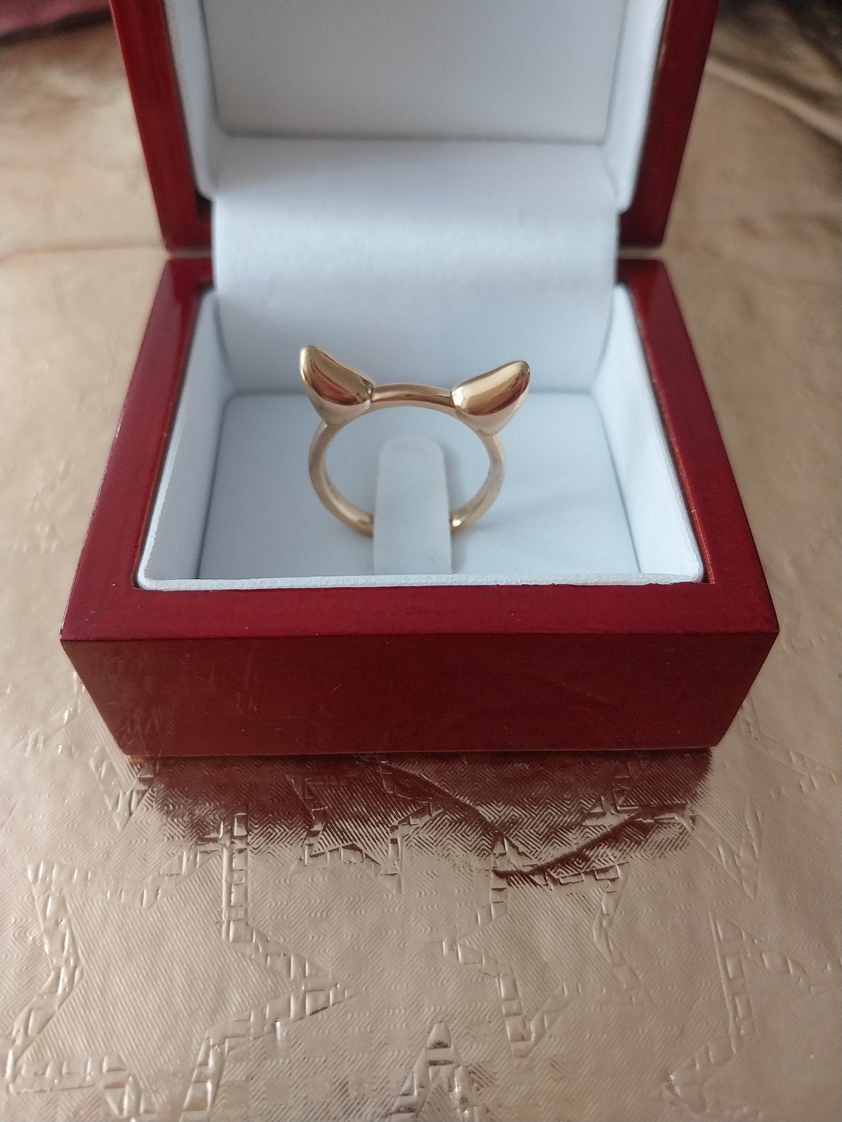 Thomas Sabo ring met kattenoren, Ophalen of Verzenden, Goud, Goud, Dame