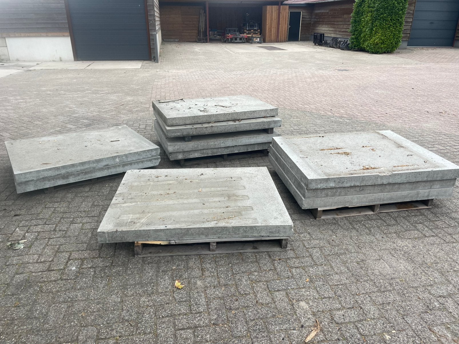 Oud Hollandse tegels 150x120x10 cm Grijs RESTPARTIJ, Ophalen, Nieuw, Beton, Terrastegels