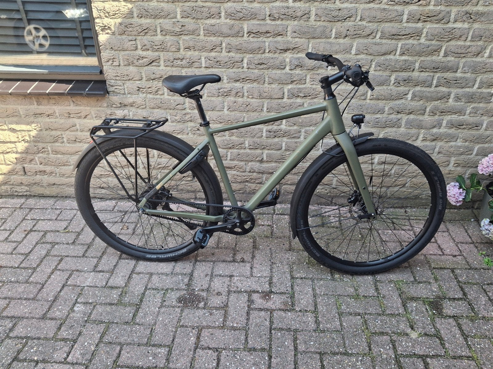 Z.g.a.n Cube Hyde pro fe , dusty olive , maat 54, Fietsen en Brommers, Ophalen, Zo goed als nieuw