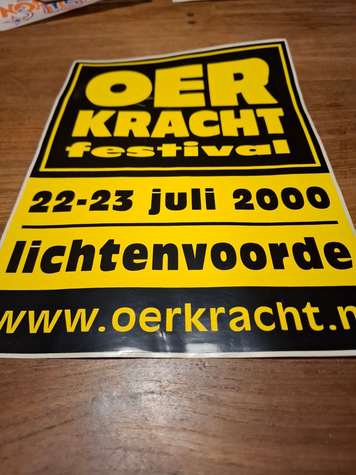 Oerkracht festival sticker, Ophalen of Verzenden, Zo goed als nieuw