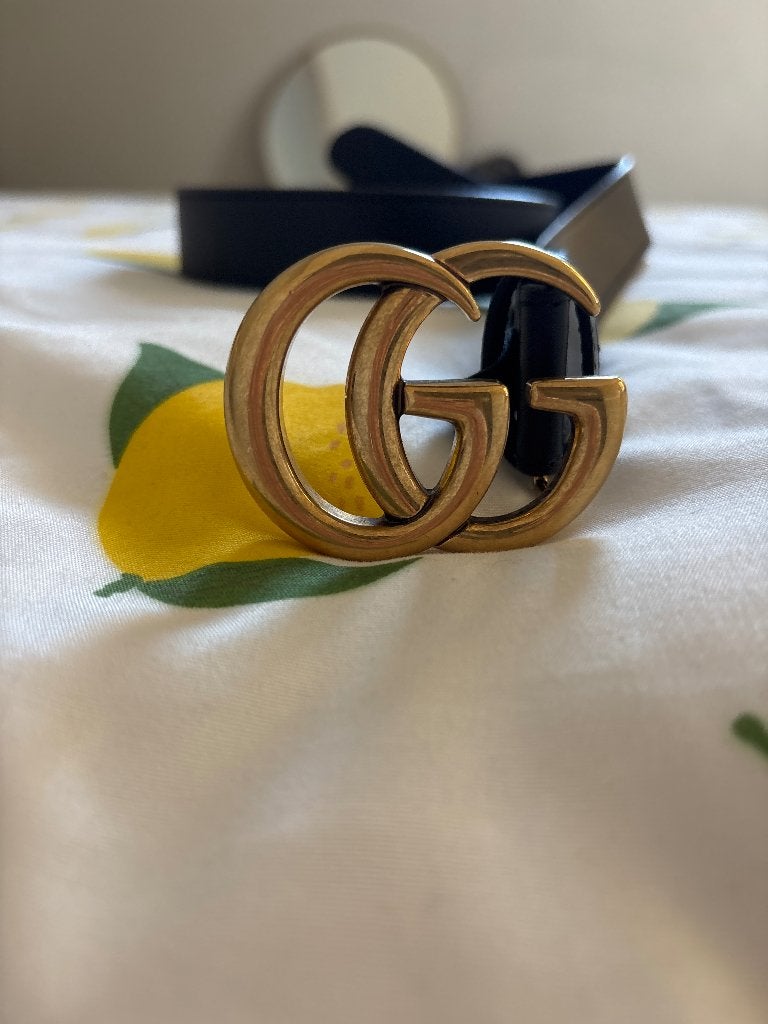 Gucci belt, Ophalen of Verzenden, Zo goed als nieuw, Zwart, 80 tot 90 cm