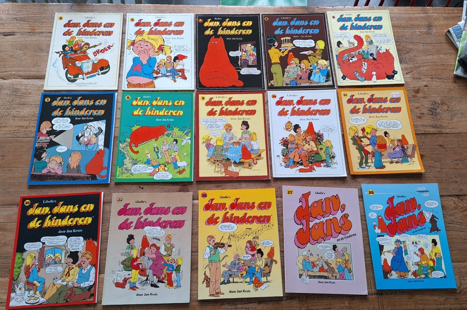 Jan Jans en de kinderen strips, Boeken, Stripboeken, Meerdere stripboeken, Ophalen of Verzenden, Gelezen, Jan Kruis