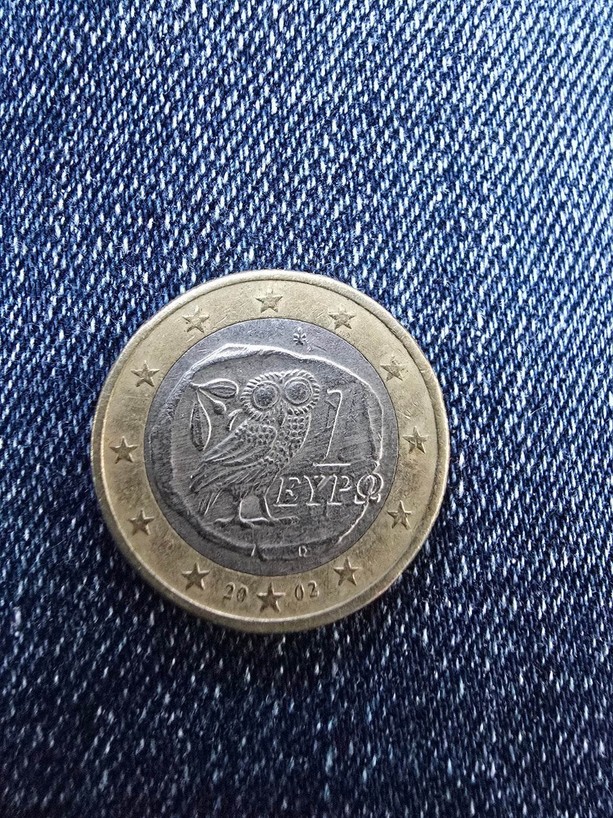 Griekse 1 Euro munt 2002 met uil, Ophalen of Verzenden, Griekenland, 1 euro, Losse munt