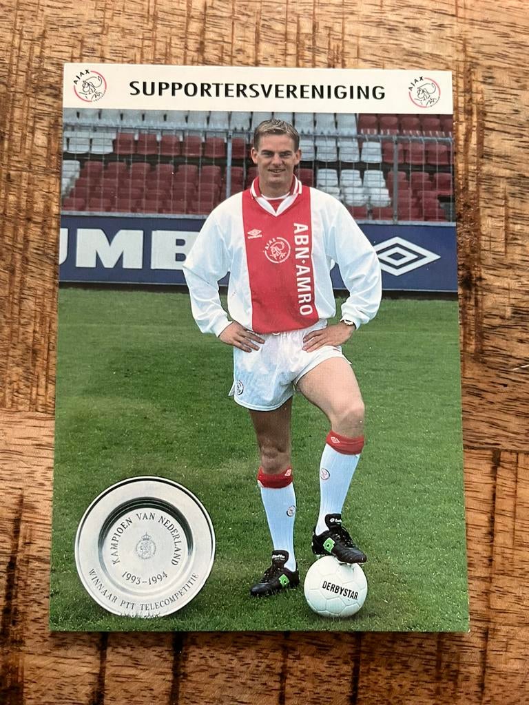Ronald de Boer - Ajax Spelerskaart, Verzamelen, Sportartikelen en Voetbal, Ophalen of Verzenden, Ajax, Spelerskaart