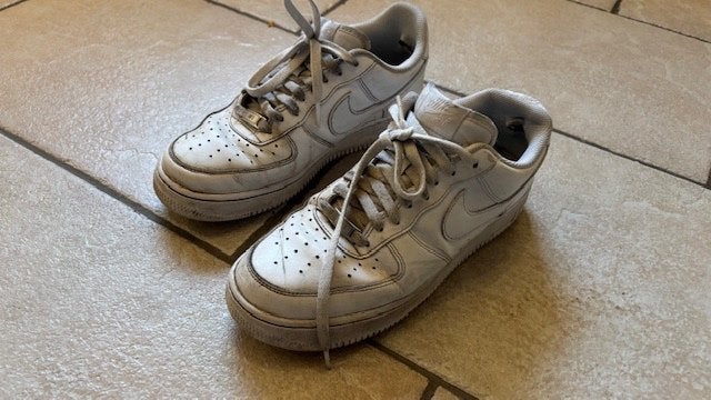 Nike air force one sneakers laag wit maat 42,5, Ophalen of Verzenden, Gedragen, Wit