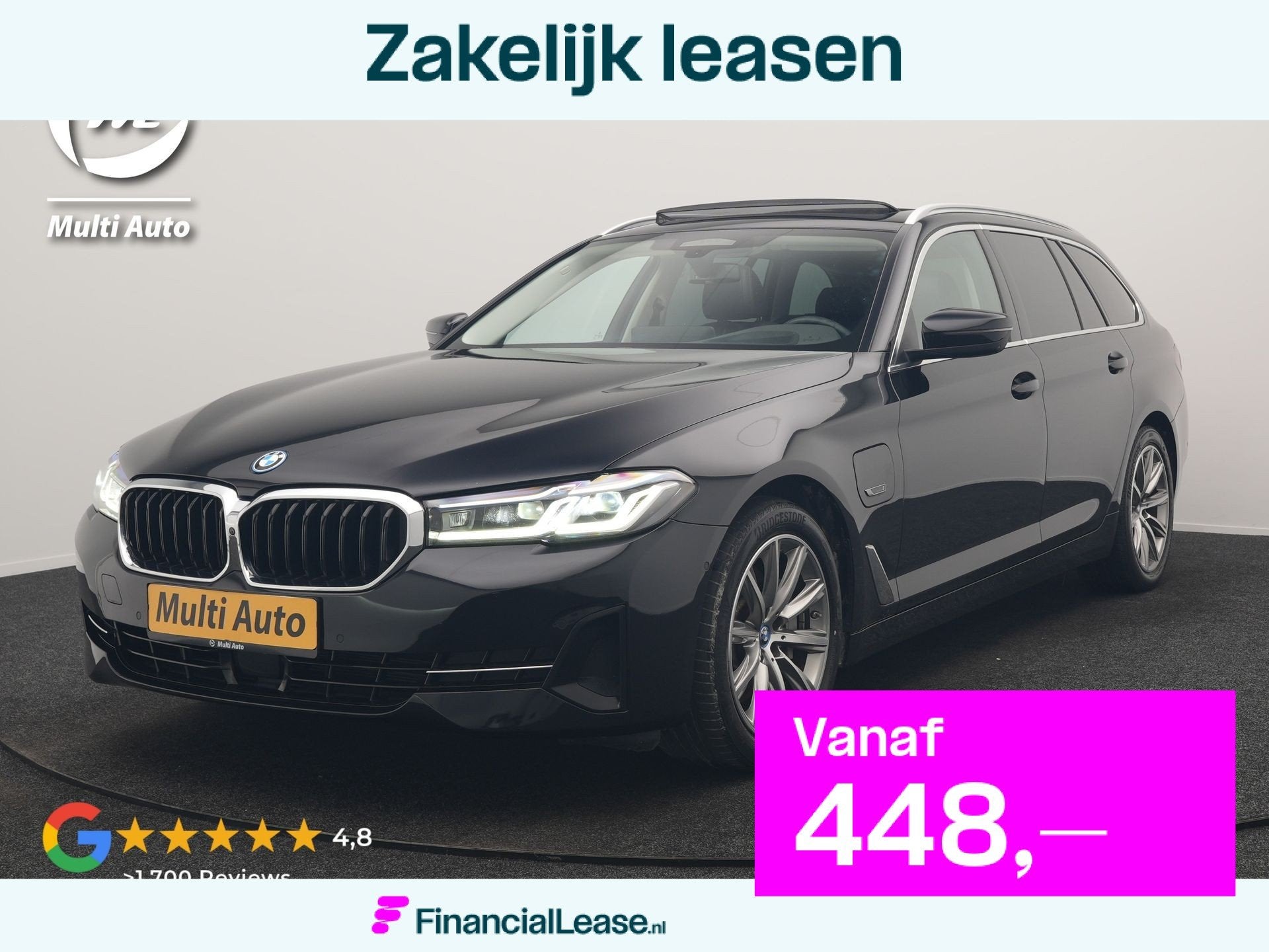 BMW 5 Serie Touring 530e xDrive Business Edition Plus 293pk, Automaat, 1935 kg, Gebruikt, Zwart