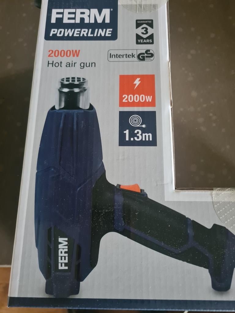 Ferm powerline heteluchtpistool 2000W, Doe-het-zelf en Verbouw, Gereedschap | Overige machines, Ophalen of Verzenden, Nieuw